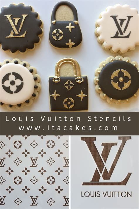 louis vuitton cake stencil|Louis Vuitton cake template.